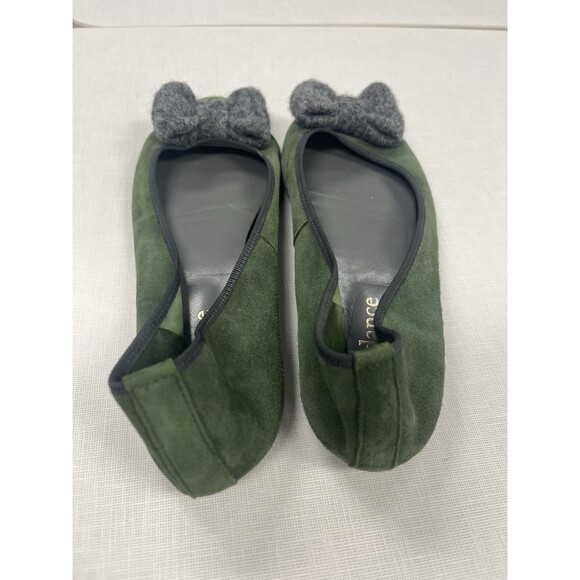 Sundance Fanfare Green Suede Bow Flats Size 38 (US 7.5) Preppy Teacher Office - Picture 3 of 5